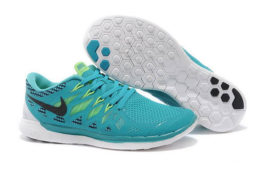 Nike Free 5.0+ Mens Shoes Blue Green Black Inexpensive